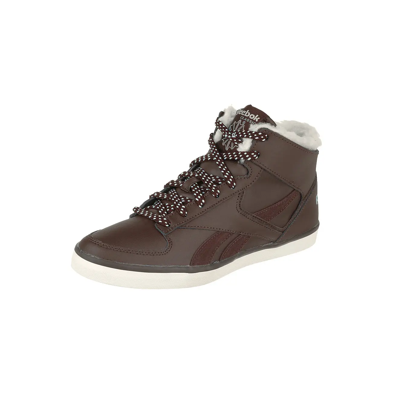 Reebok HAZELBORO M Braun Classic High-Top Leder Damen High Sneaker Winter Schuhe warm gefüttert
