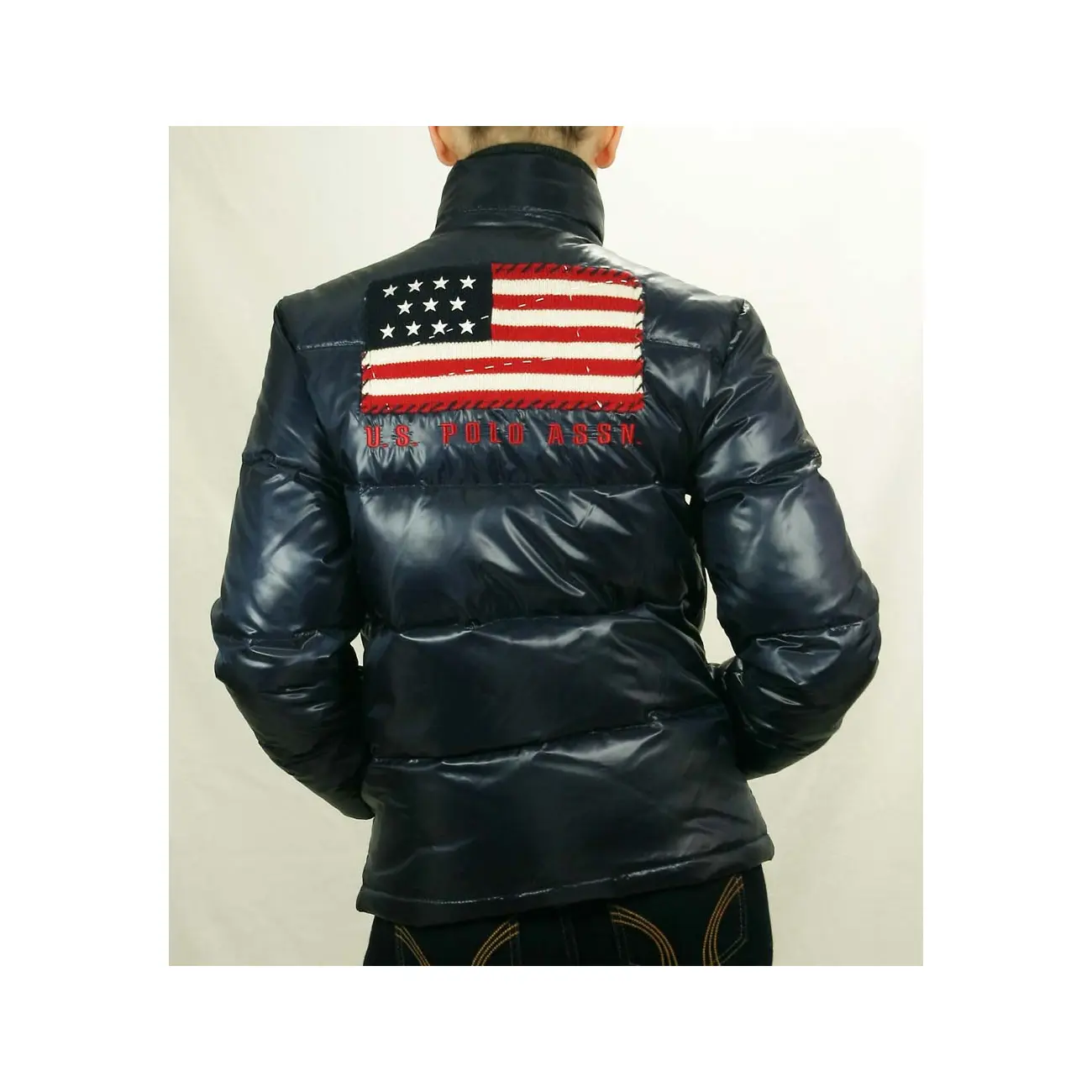US Polo ASSN USA Flagge WinterJacke Jacke Daunenjacke Jacke Steppjacke