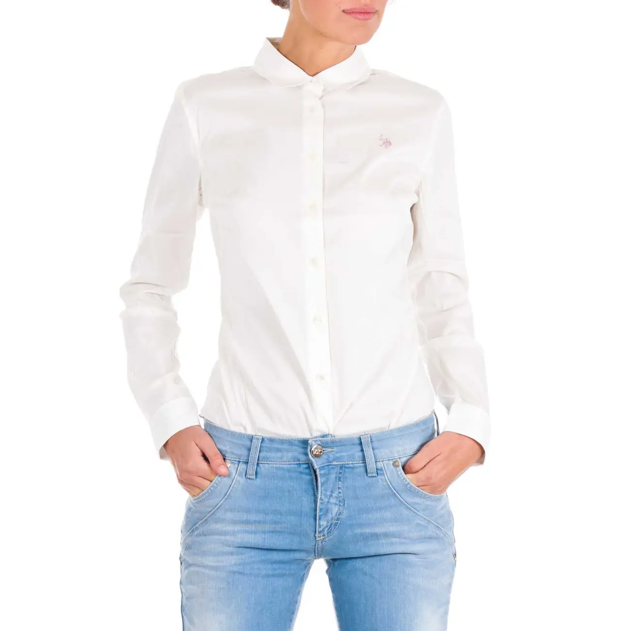 US Polo ASSN USA POLO Damen BODY Hemd T-Shirt USPA Logo Langarm Longsleeve Longshirt