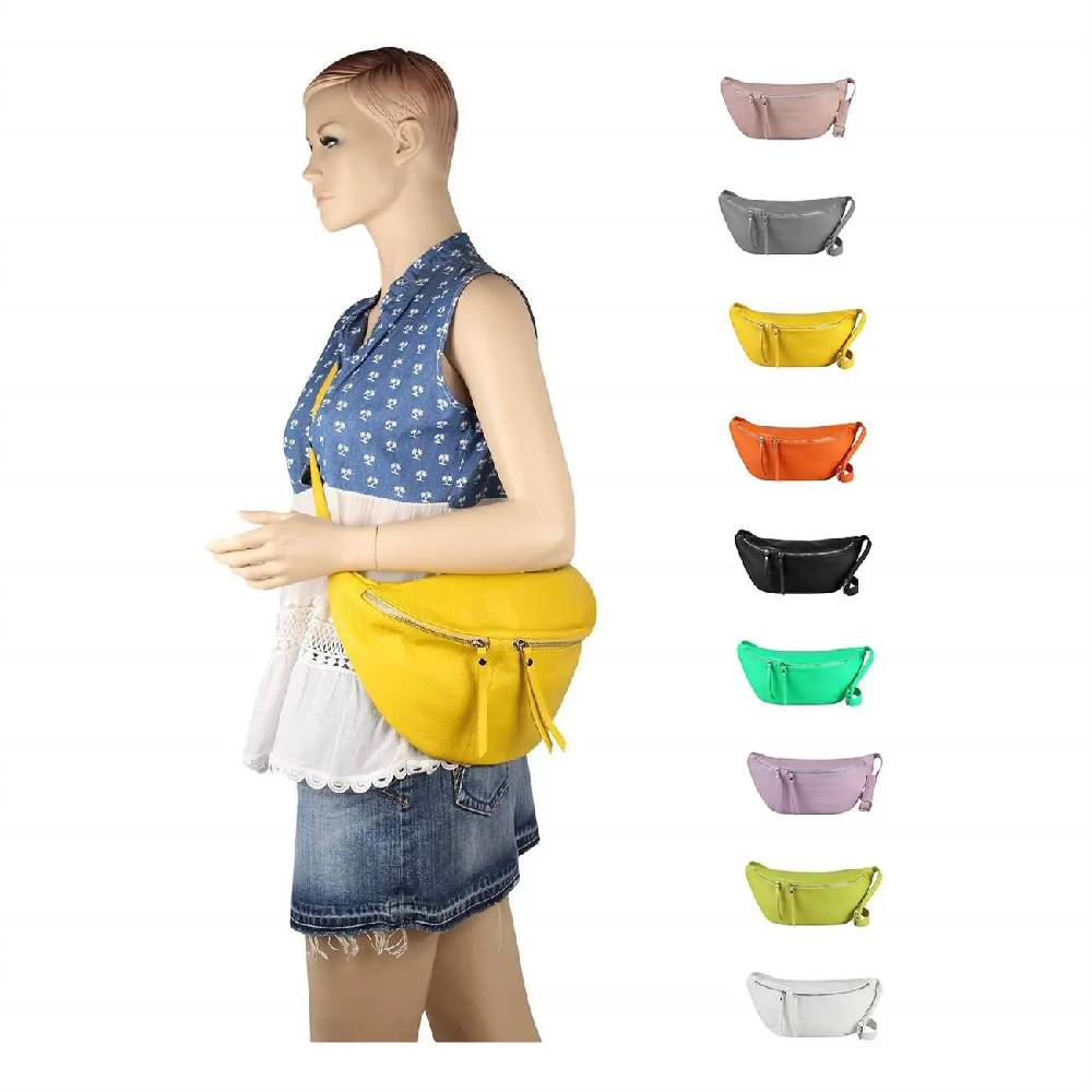 XXL Damen echt Leder Tasche Brusttasche Crossbody Schultertasche Umhängetasche Gürteltasche Crossover Ledertasche Slingntasche Unisex Bag