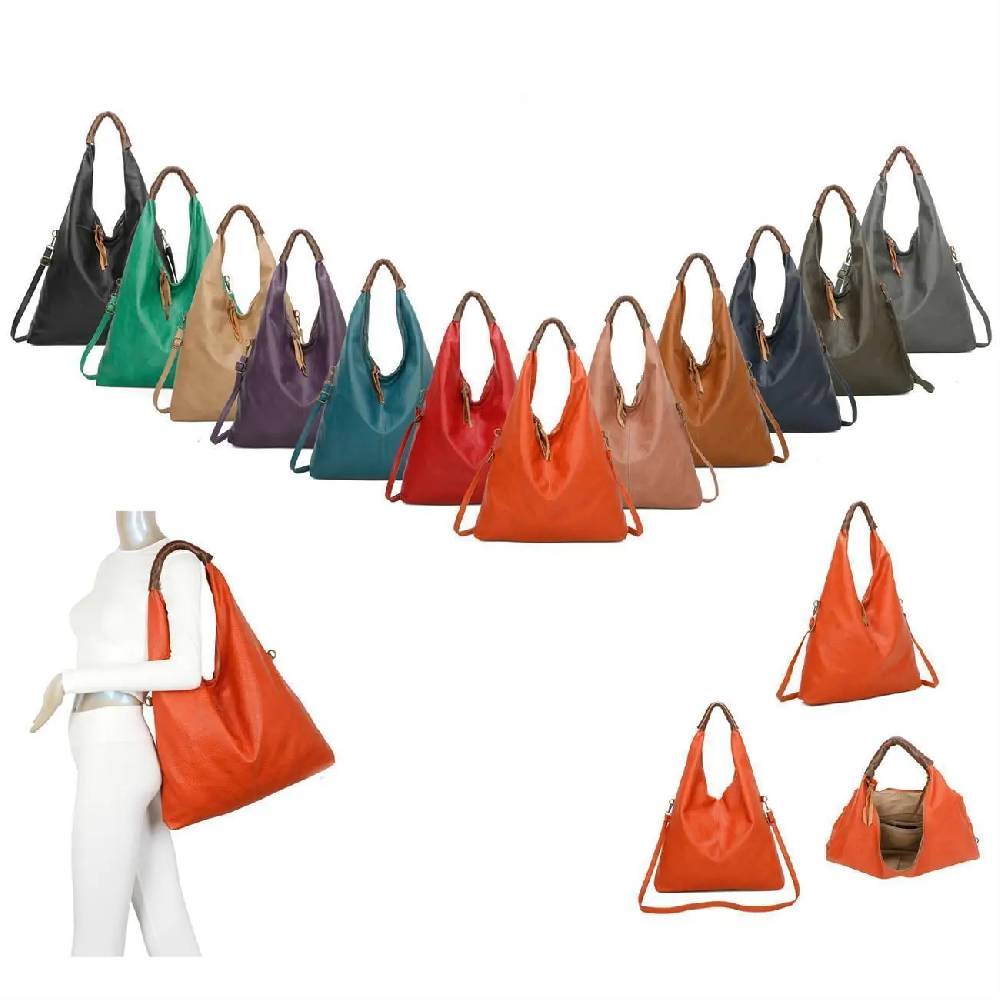 XXL Damen Tasche Shopper Schultertasche Handtasche Umhängetasche Freizeittasche Leder Optik Beuteltasche