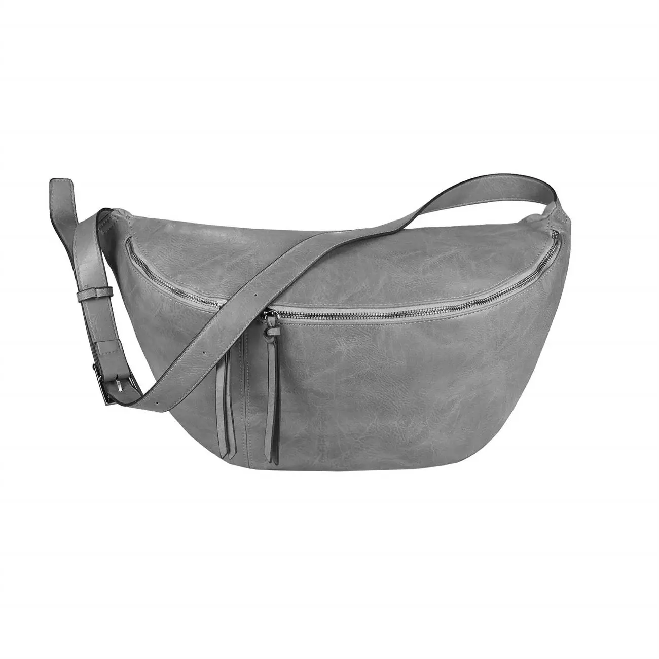 XXL Tasche Bauchtasche Hüfttasche Crossbody Schultertasche Umhängetasche Kunstleder Gürteltasche Crossover Slingntasche Unisex Bag