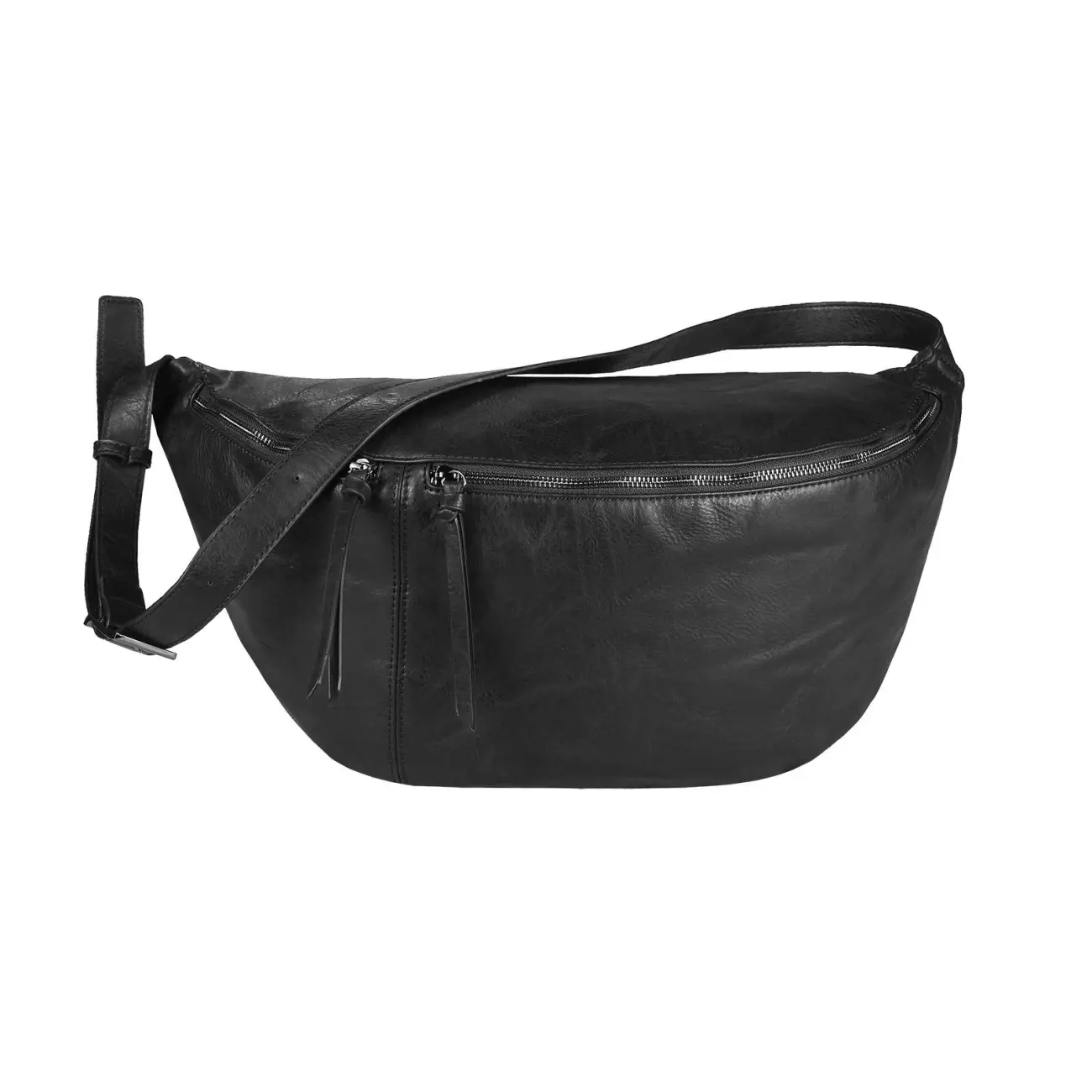 XXL Tasche Bauchtasche Hüfttasche Crossbody Schultertasche Umhängetasche Kunstleder Gürteltasche Crossover Slingntasche Unisex Bag