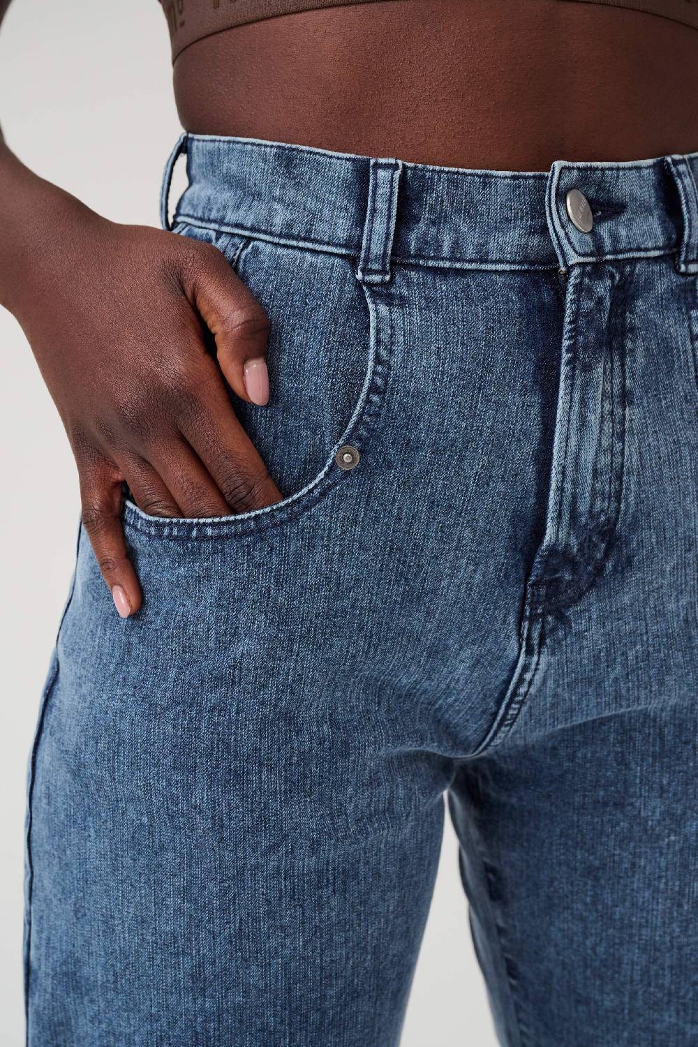 Item M6 Relaxed Denim High Rise Pants