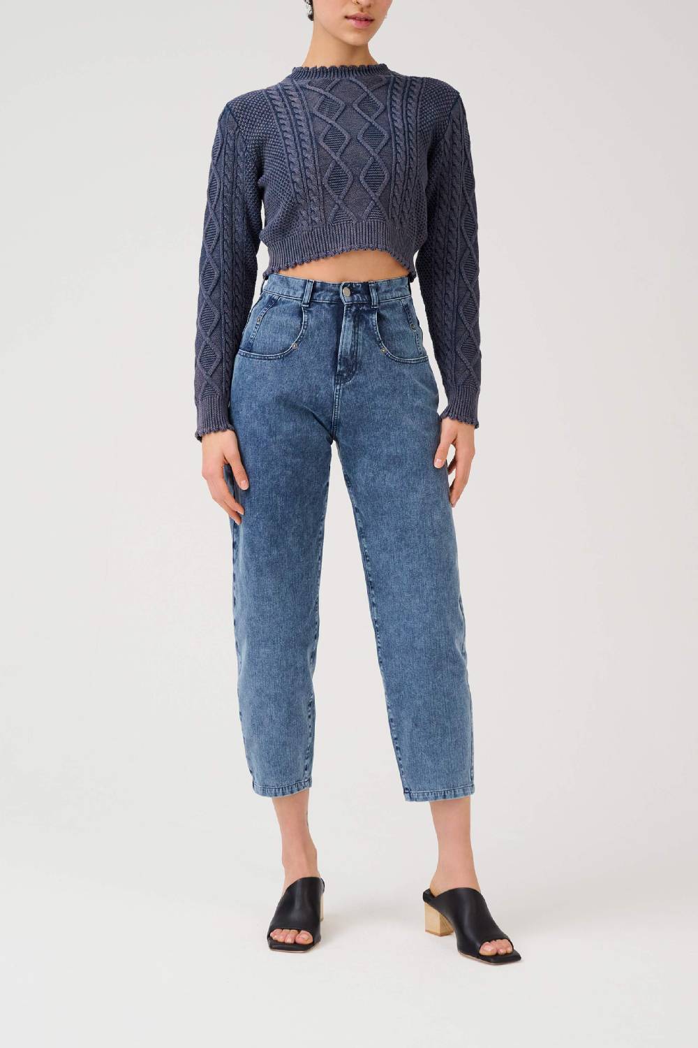 Item M6 Relaxed Denim High Rise Pants
