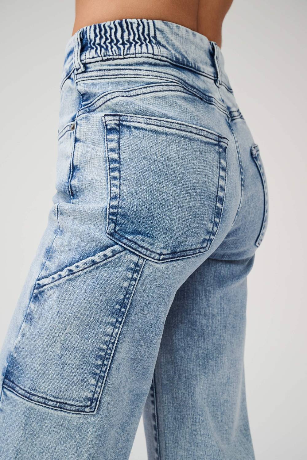 Item M6 Wide Legged High Rise Denim