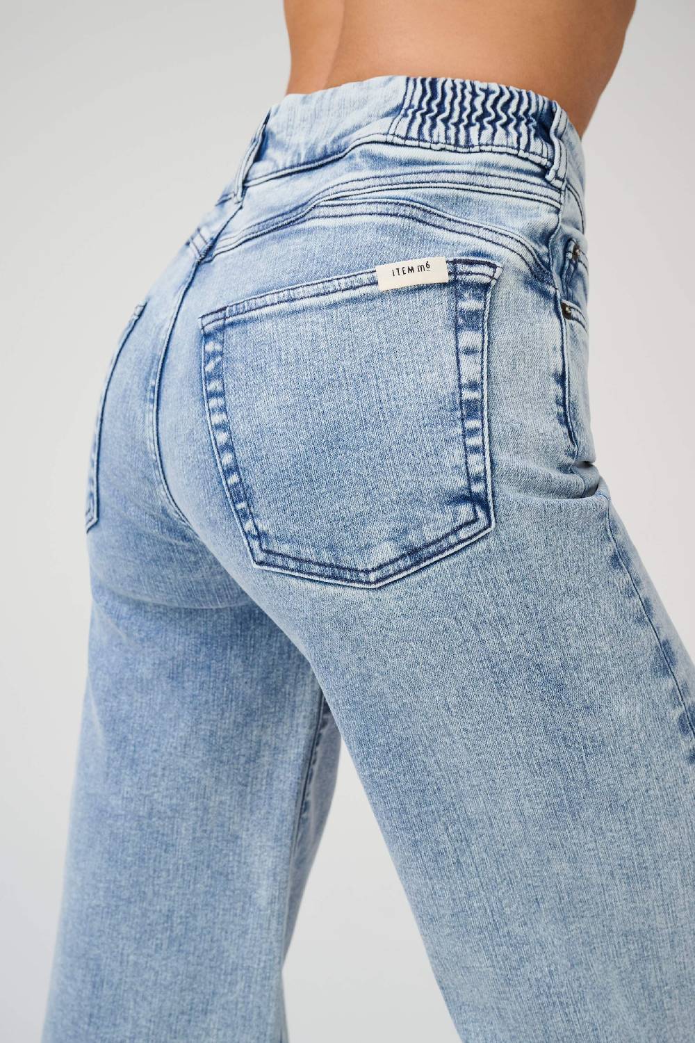 Item M6 Wide Legged High Rise Denim