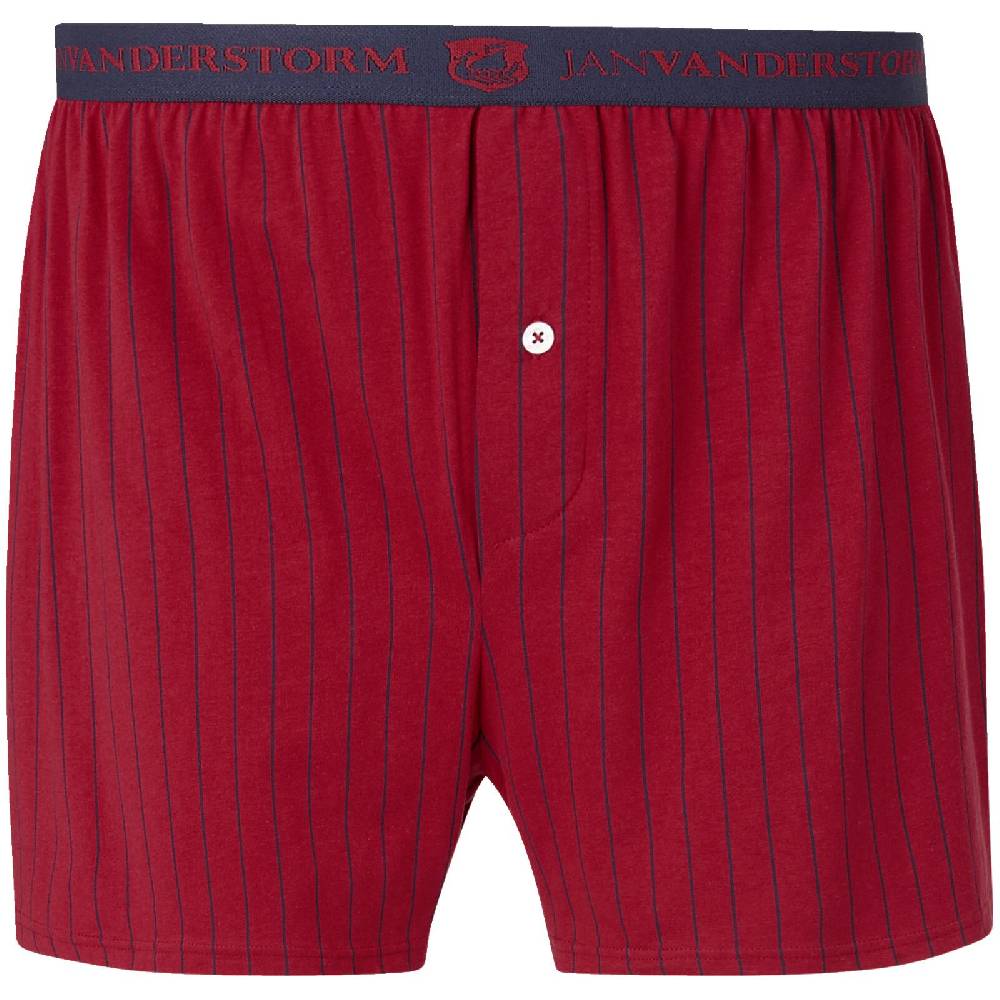 Jan Vanderstorm 2er Pack Boxershorts NICKE Rot Dunkelblau