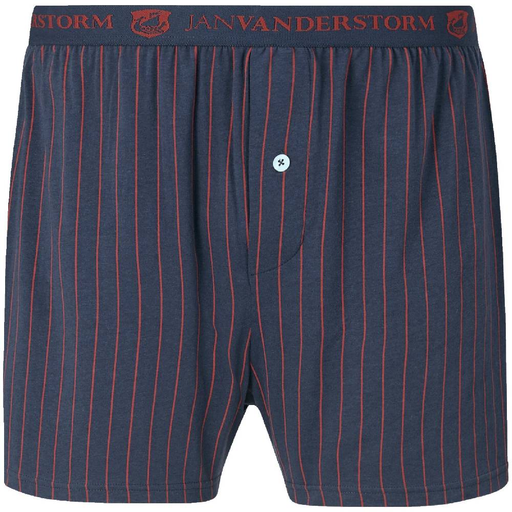 Jan Vanderstorm 2er Pack Boxershorts NICKE Rot Dunkelblau