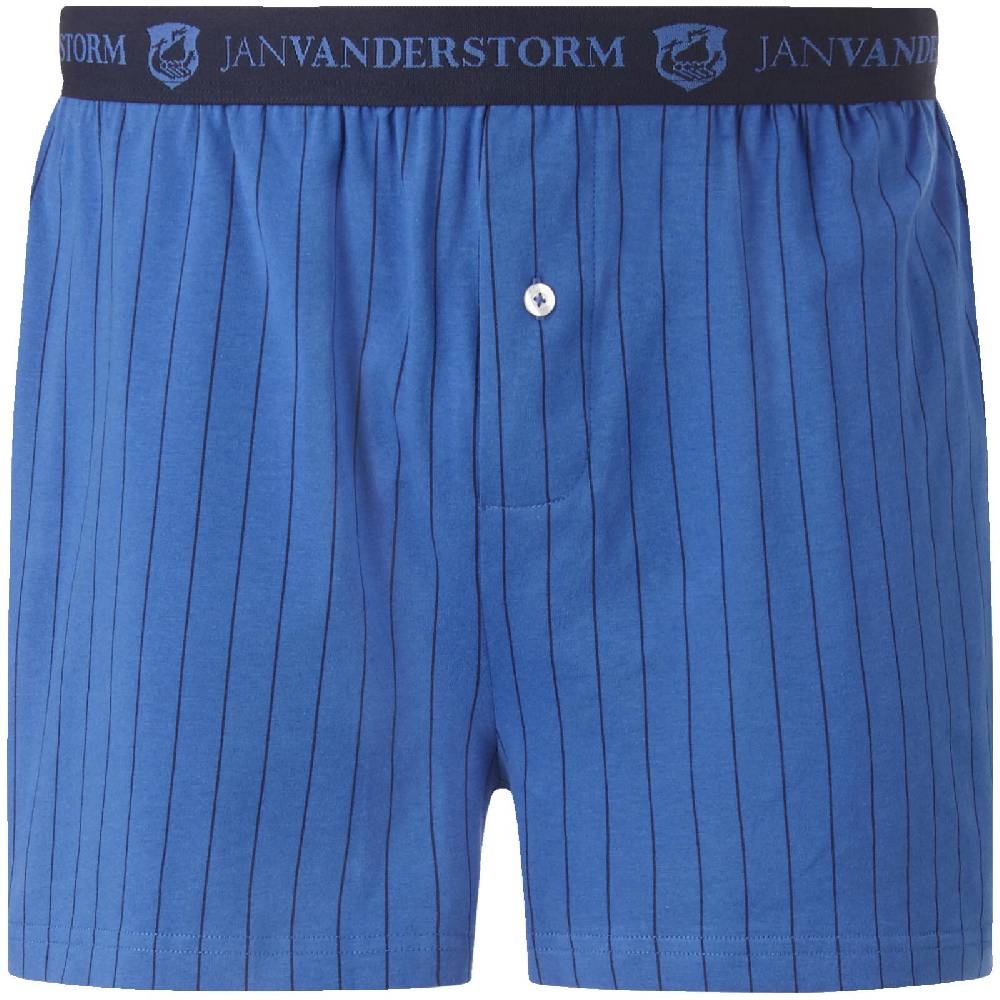 Jan Vanderstorm 2er Pack Boxershorts NICKE Royal Blau Dunkelblau
