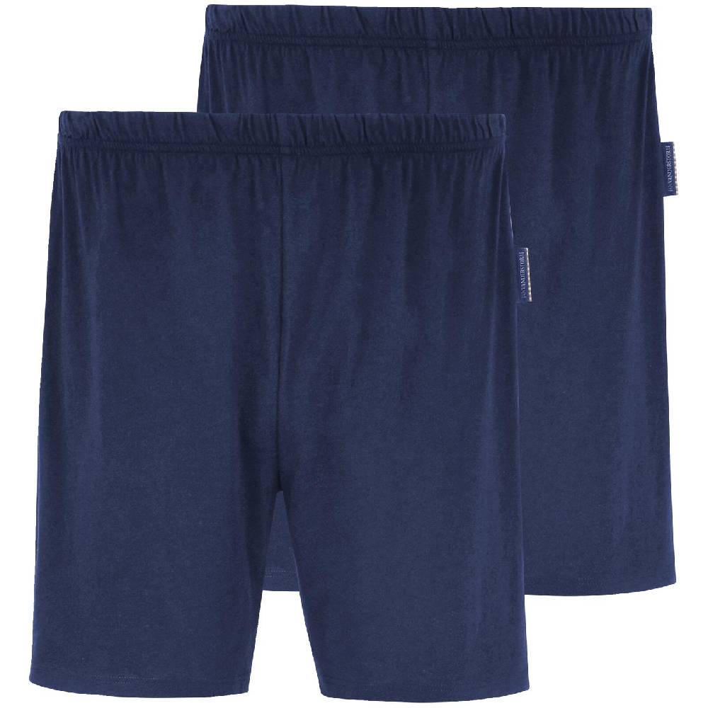 Jan Vanderstorm 2er Pack kurze Schlafhose TIEMU dunkelblau