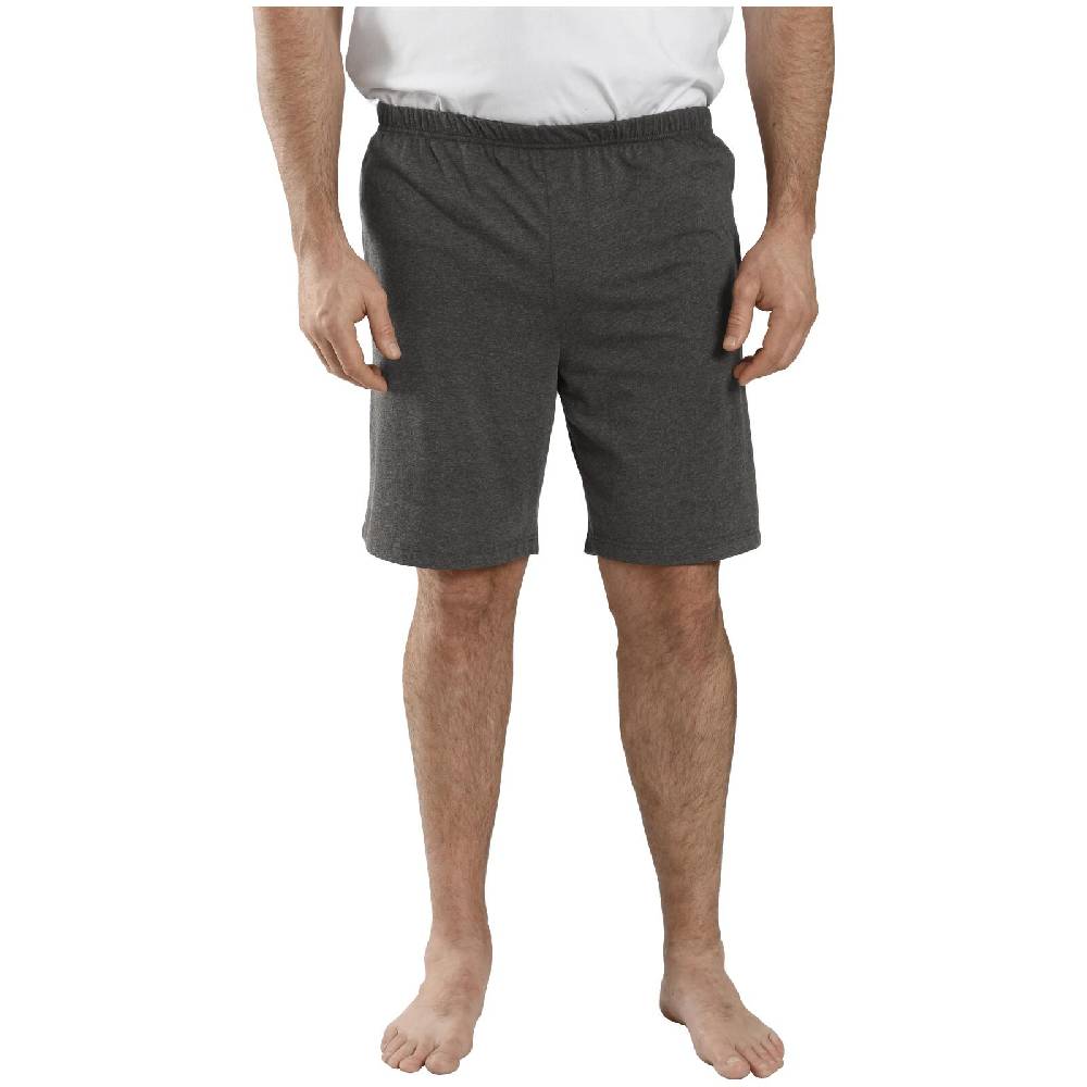 Jan Vanderstorm 2er Pack Kurze Schlafhose TIEMU Dunkelgrau