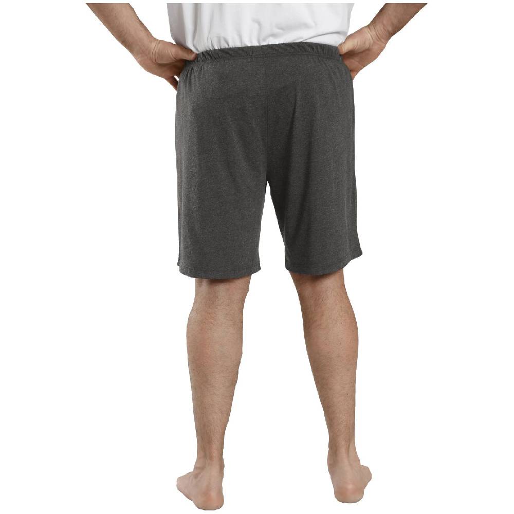 Jan Vanderstorm 2er Pack Kurze Schlafhose TIEMU Dunkelgrau