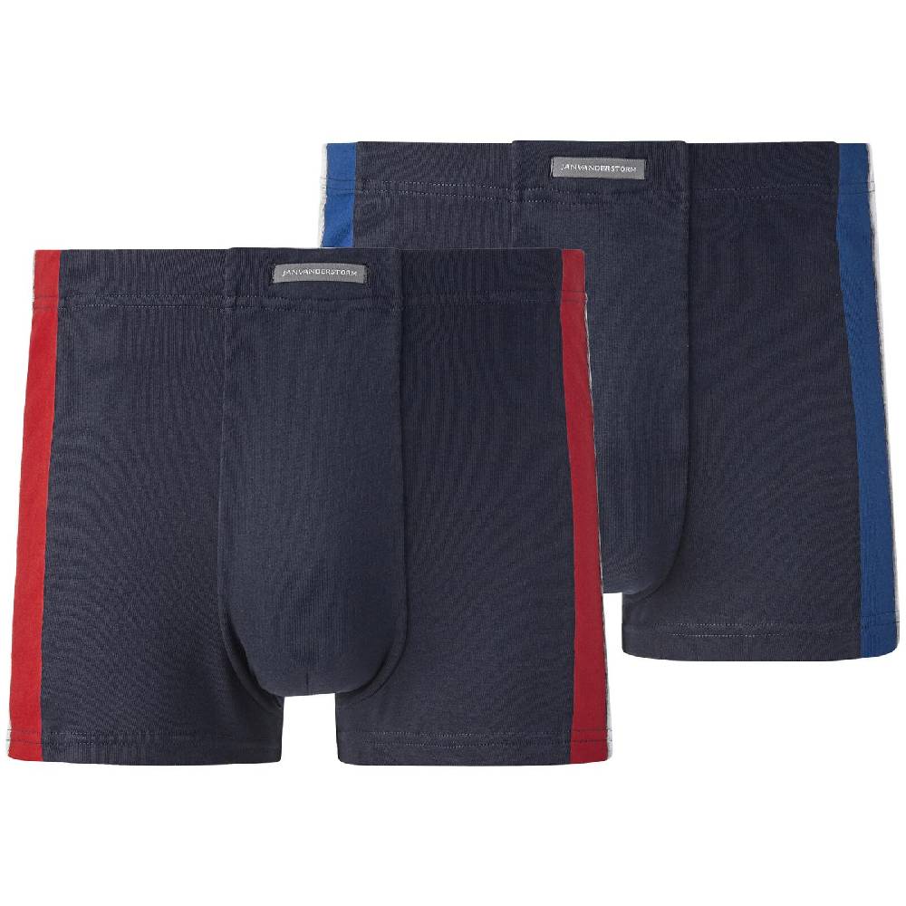 Jan Vanderstorm 2er Pack Retropant YNGVY dunkelblau