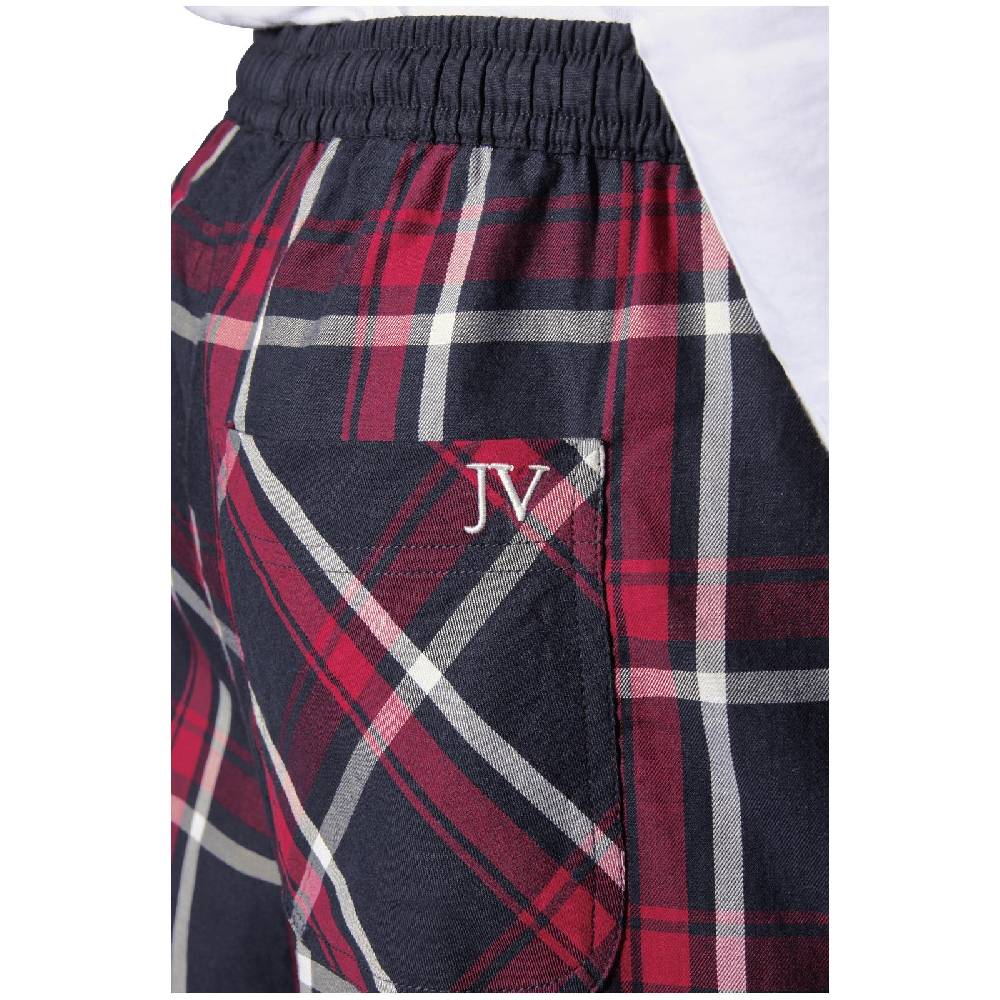 Jan Vanderstorm 2er Pack Schlafhose RAWALD Blau Kariert