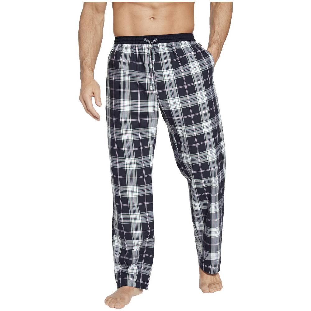 Jan Vanderstorm 2er Pack Schlafhose RAWALD Dunkelblau Kariert