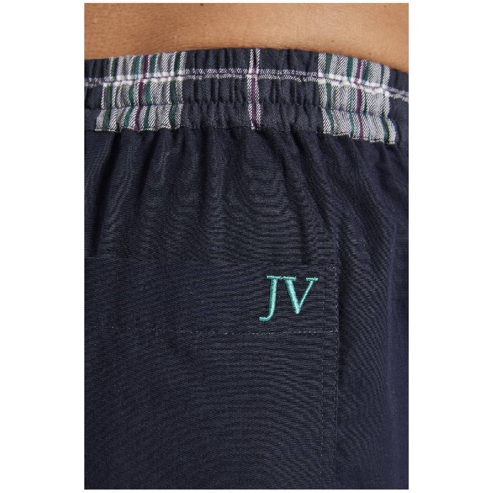 Jan Vanderstorm 2er Pack Schlafhose RAWALD Dunkelblau Kariert