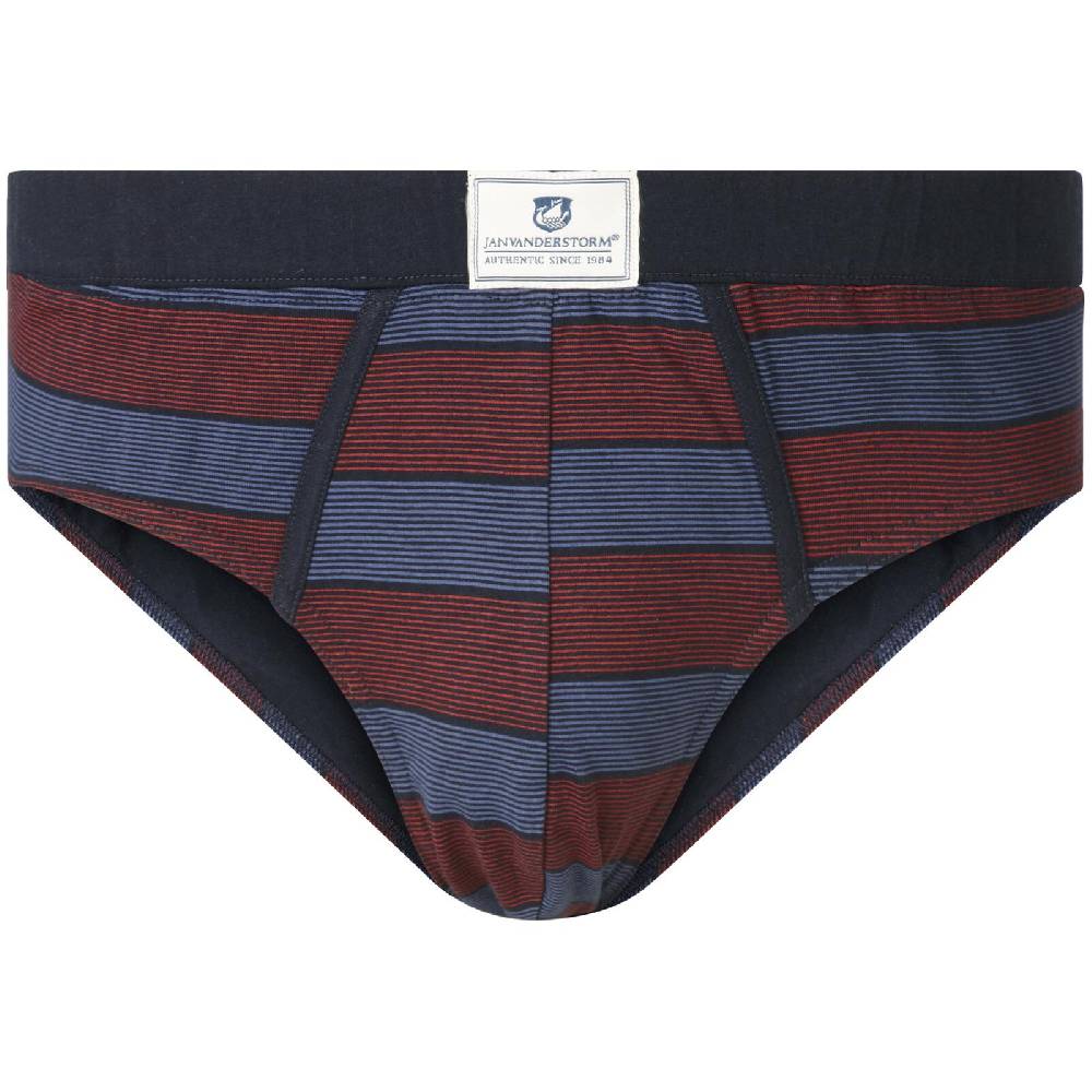 Jan Vanderstorm 2er Pack Slip ARKADI Dunkelblau Bedruckt