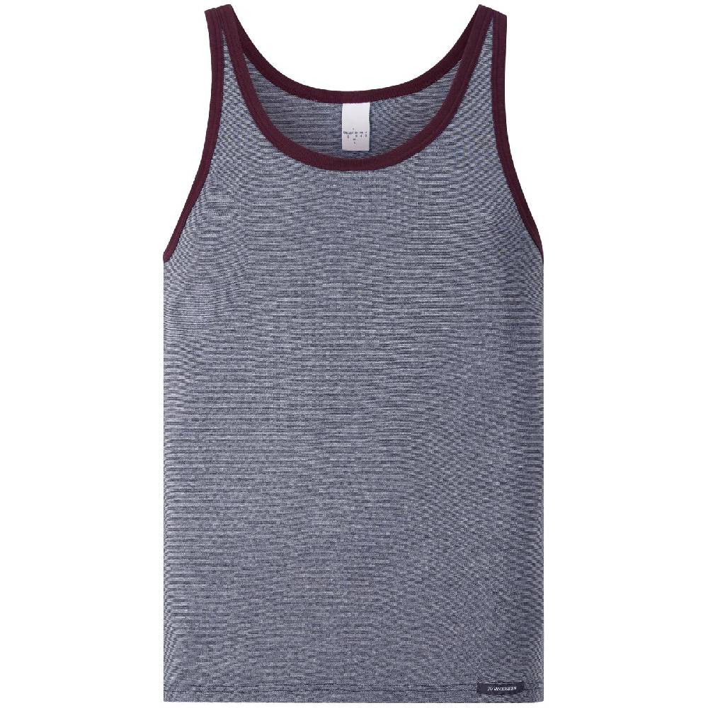 Jan Vanderstorm 2er Pack Unterhemd RUDIN Dunkelrot Blau