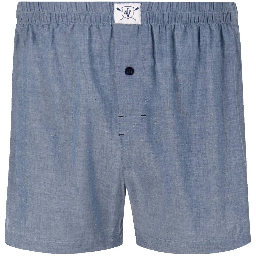 Jan Vanderstorm 3er Pack Boxershorts RIKU Royal Blau Gemustert