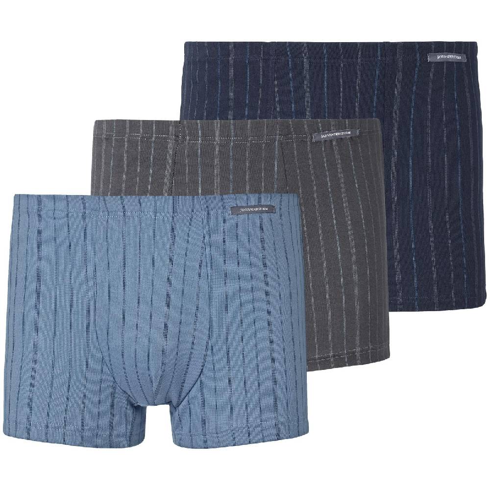 Jan Vanderstorm 3er Pack Retropant LEONELL blau dunkelgrau