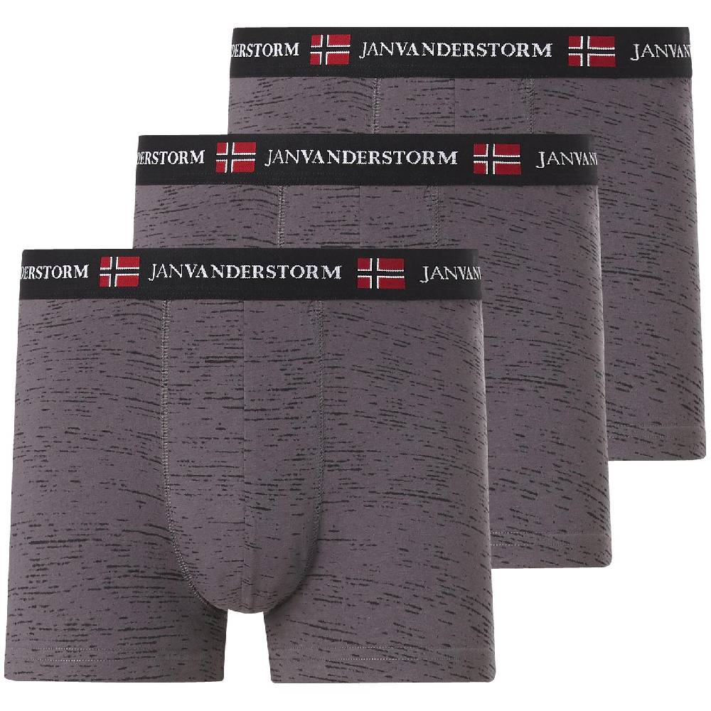 Jan Vanderstorm 3er Pack Retropant NORIK dunkelgrau
