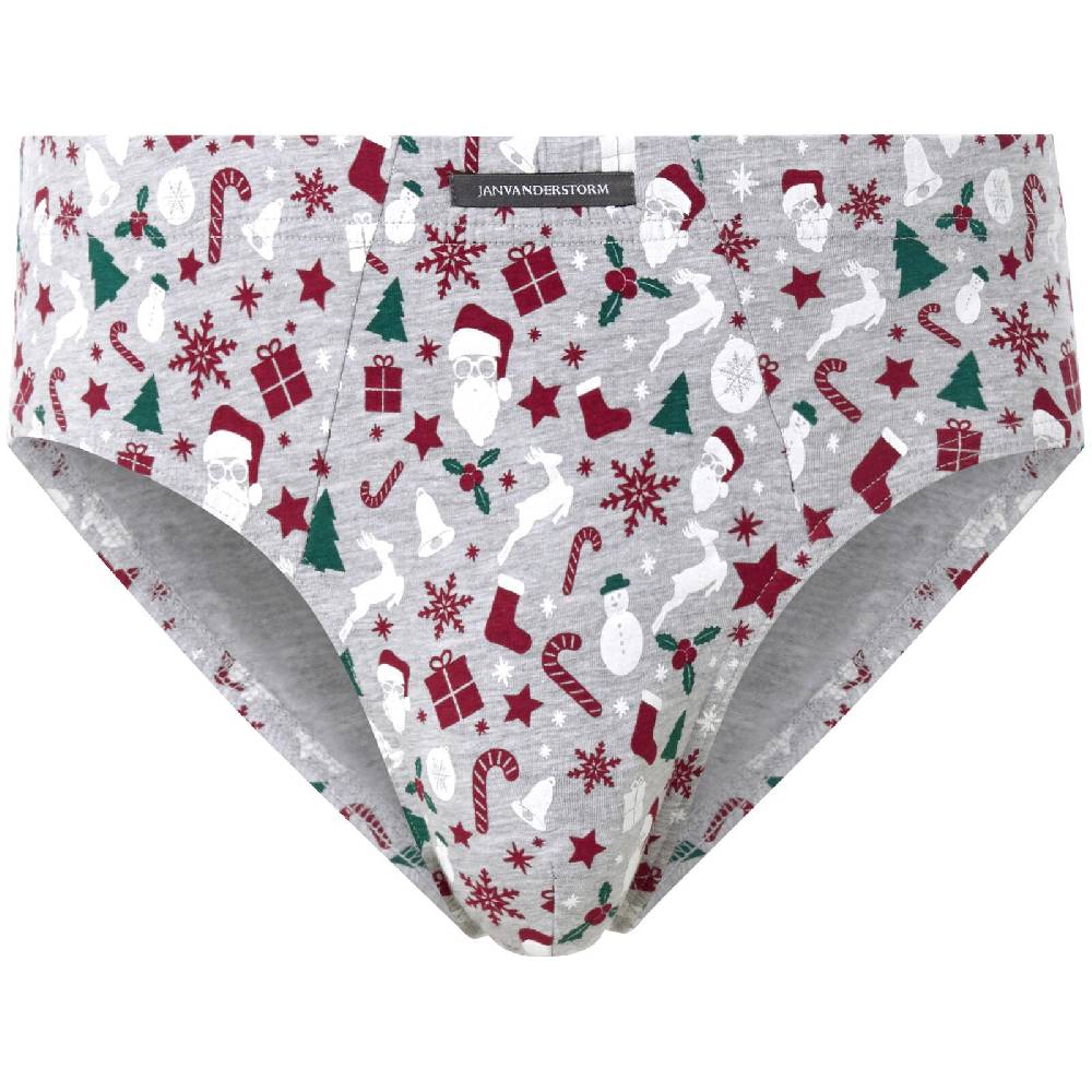 Jan Vanderstorm 3er Pack Slip JAAN Schwarz Grau Rot