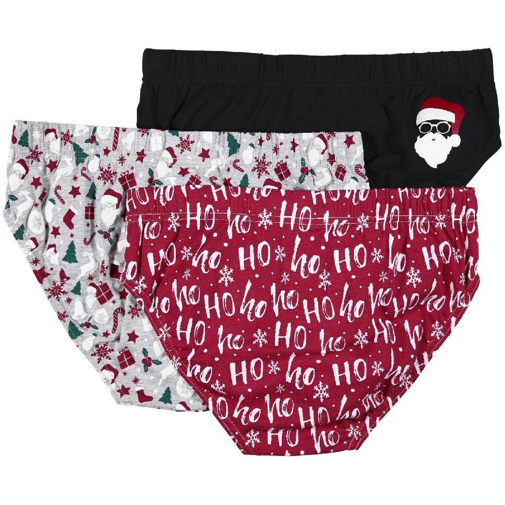 Jan Vanderstorm 3er Pack Slip JAAN schwarz grau rot