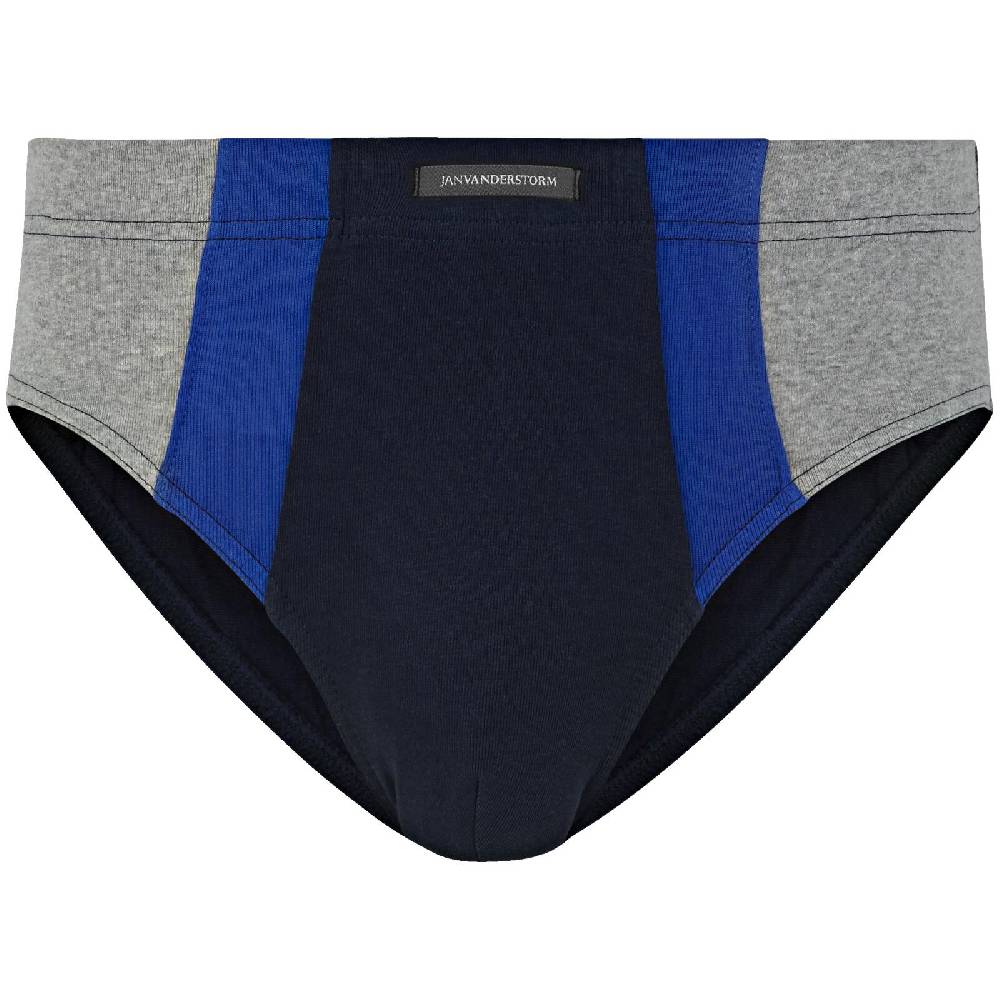 Jan Vanderstorm 4er Pack Sportslip FINNBARR Dunkelblau