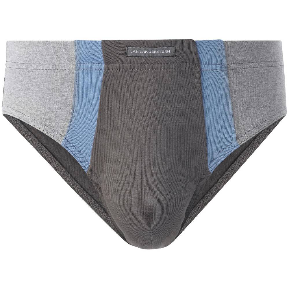 Jan Vanderstorm 4er Pack Sportslip FINNBARR Dunkelgrau