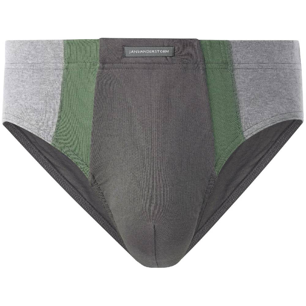 Jan Vanderstorm 4er Pack Sportslip FINNBARR Dunkelgrau