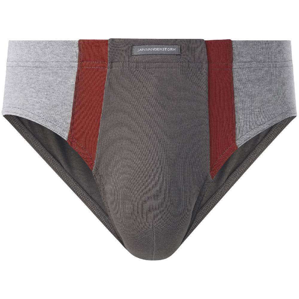 Jan Vanderstorm 4er Pack Sportslip FINNBARR Dunkelgrau