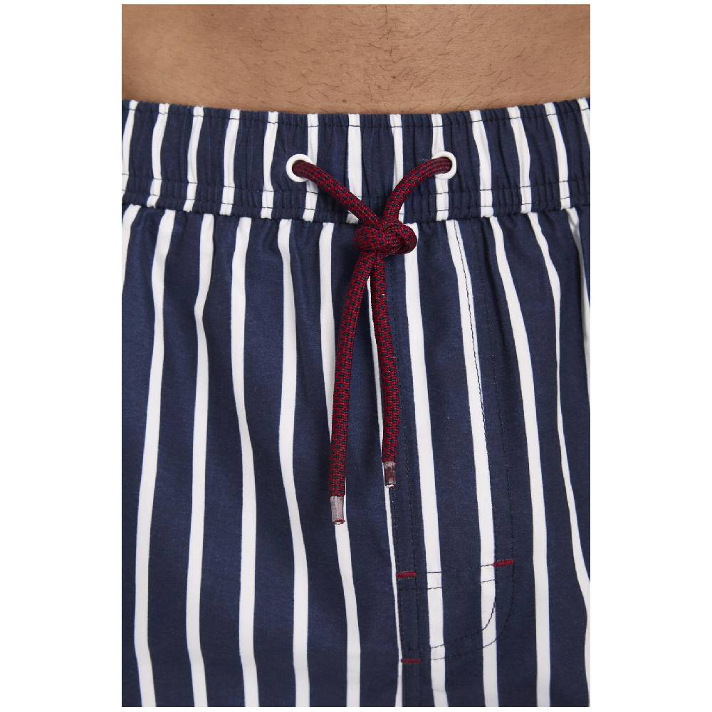 Jan Vanderstorm Badeshorts NAATAN Dunkelblau Gestreift
