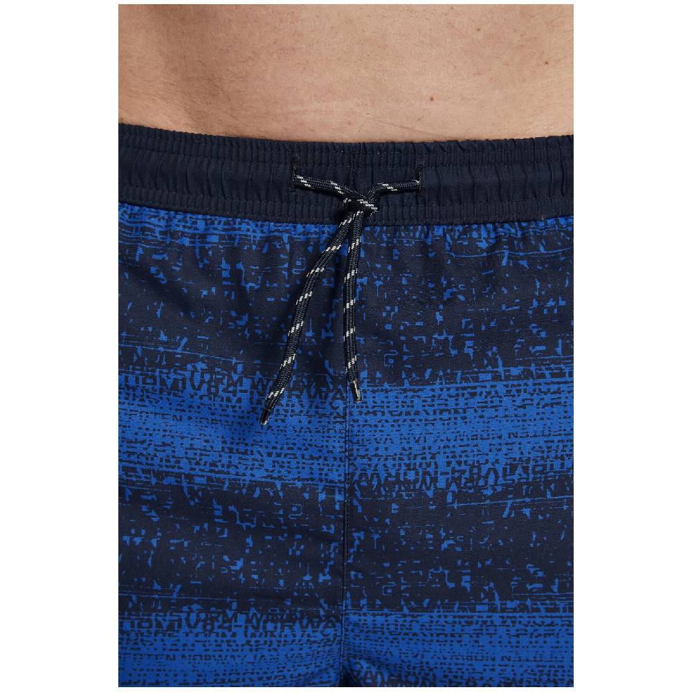 Jan Vanderstorm Badeshorts SEMION Dunkelblau Gemustert