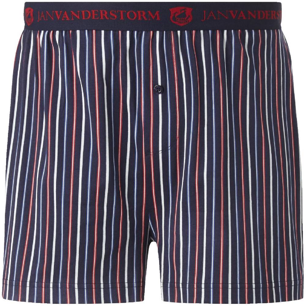 Jan Vanderstorm Boxershort ROOPI dunkelblau gestreift