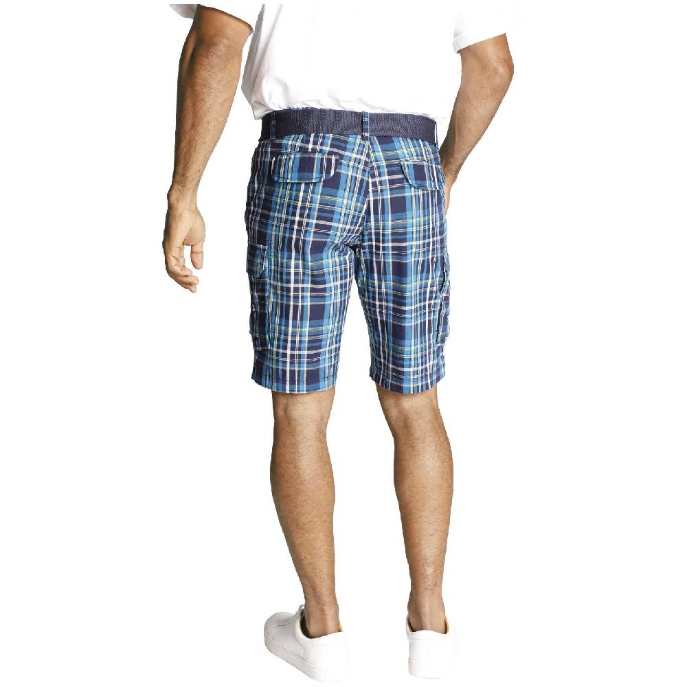 Jan Vanderstorm Cargobermuda DORG Blau Grün Kariert