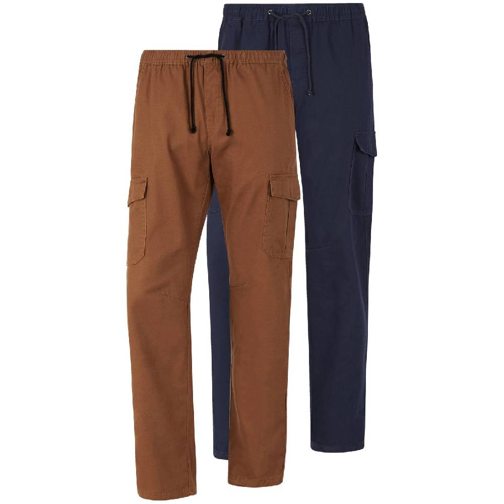 Jan Vanderstorm Doppelpack Cargohose EROLL blau cognac