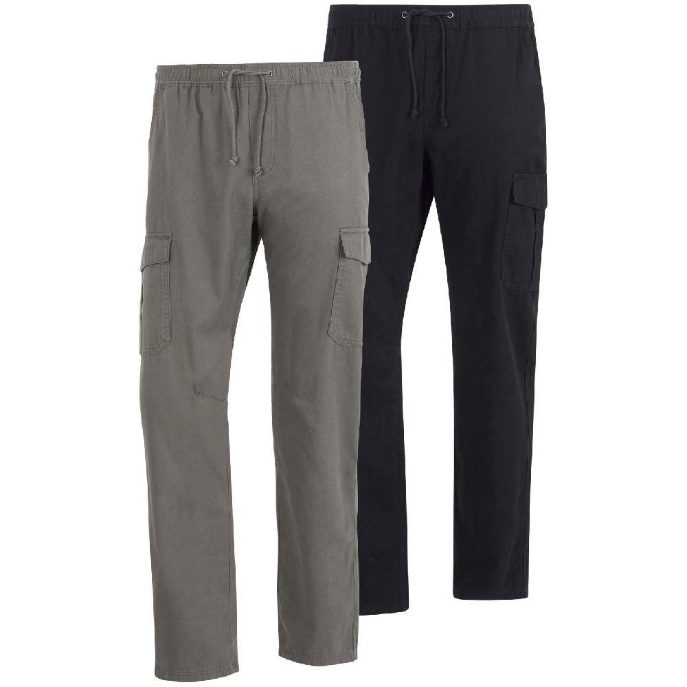 Jan Vanderstorm Doppelpack Cargohose EROLL oliv schwarz