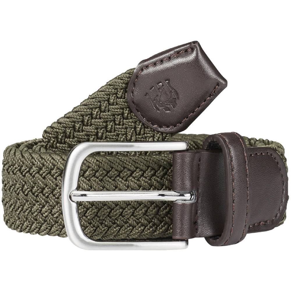 Jan Vanderstorm Doppelpack Gürtel OLIWER Oliv Schwarz