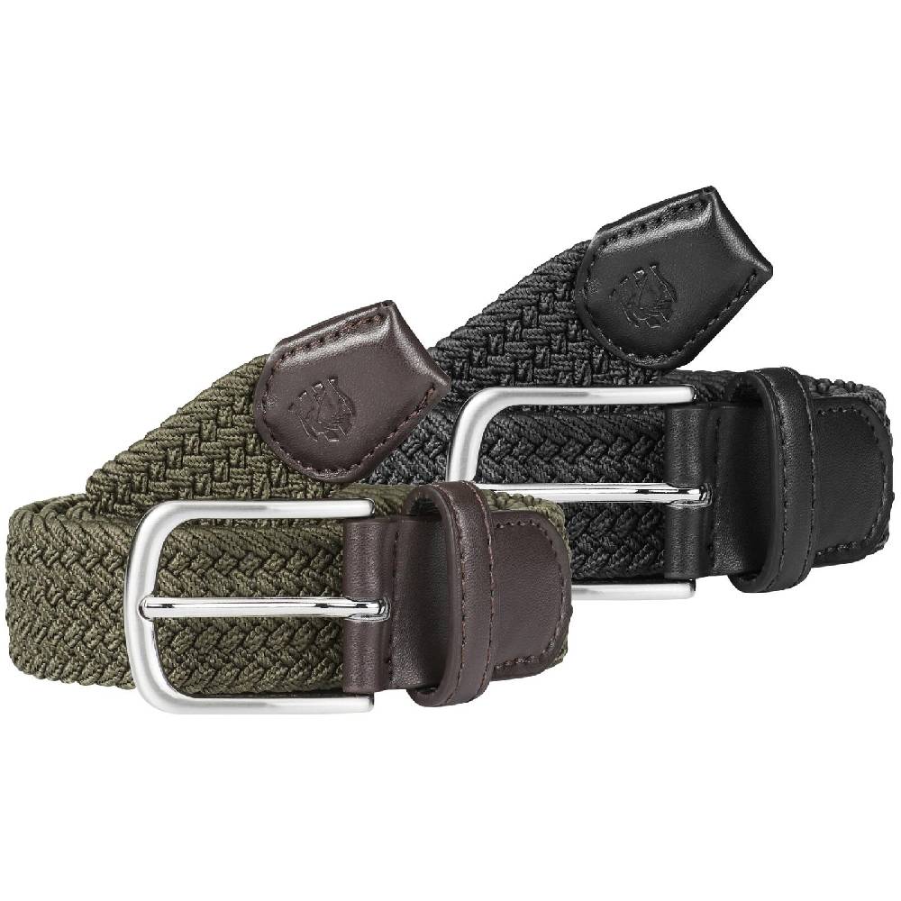 Jan Vanderstorm Doppelpack Gürtel OLIWER oliv schwarz