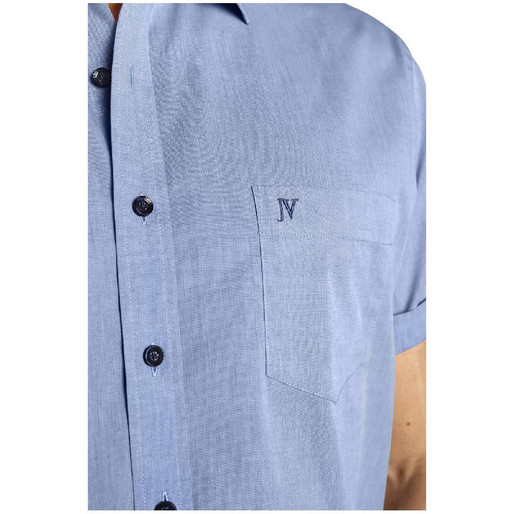 Jan Vanderstorm Doppelpack Hemd EVIN Weiß Hellblau