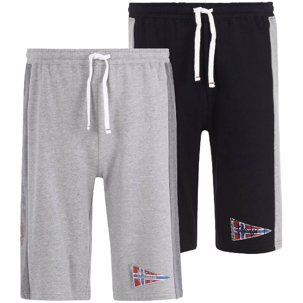 Jan Vanderstorm Doppelpack Jogginghose HARAL grau schwarz