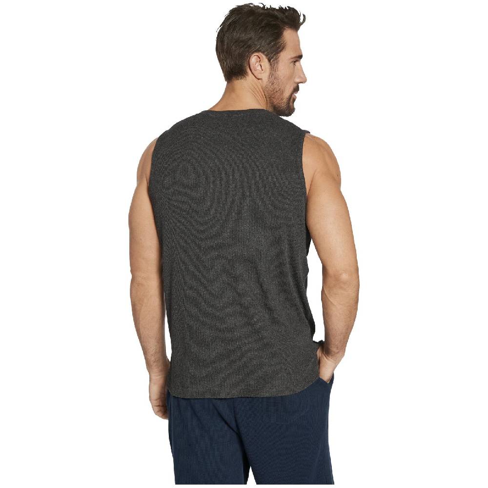 Jan Vanderstorm Doppelpack Muskelshirt MELFES Weiß Dunkelgrau Melange