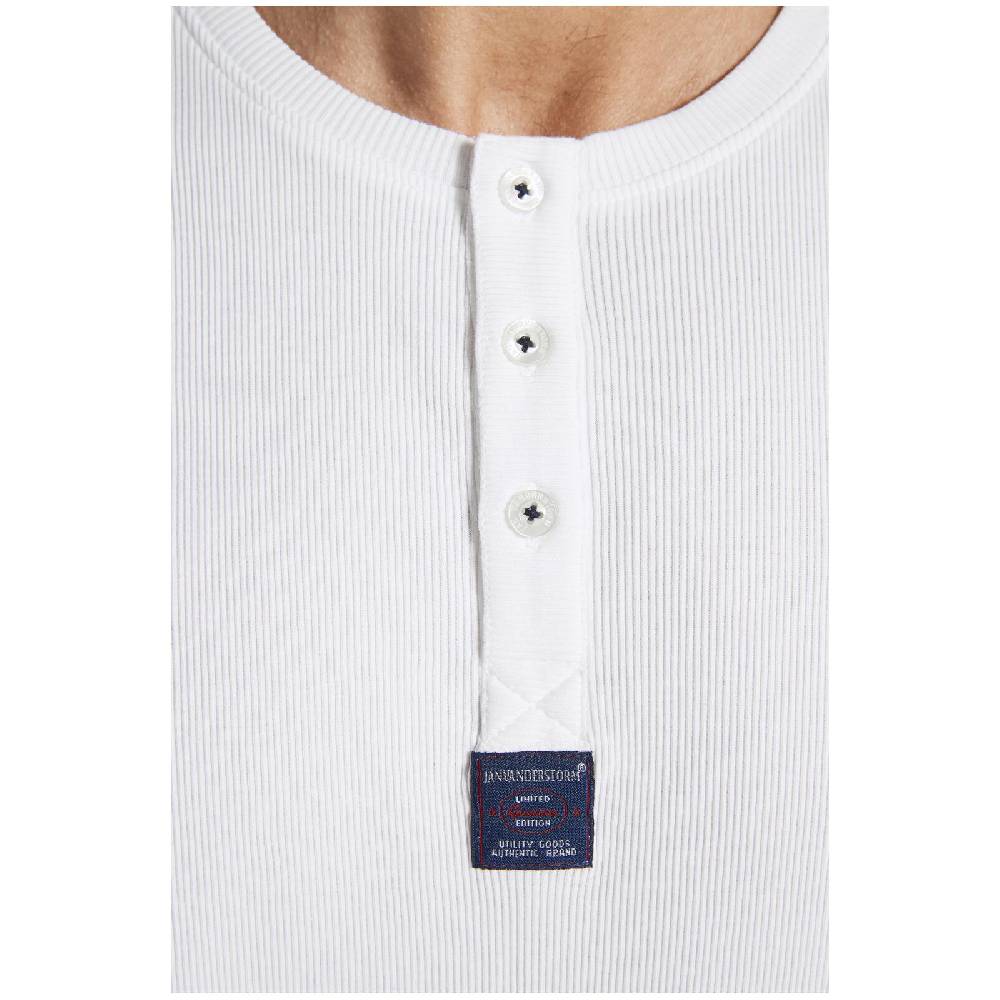 Jan Vanderstorm Doppelpack Muskelshirt MELFES Weiß Dunkelgrau Melange