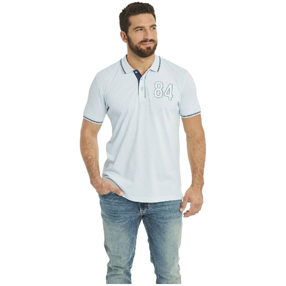 Jan Vanderstorm Doppelpack Poloshirt BERAU Hellblau Dunkelblau