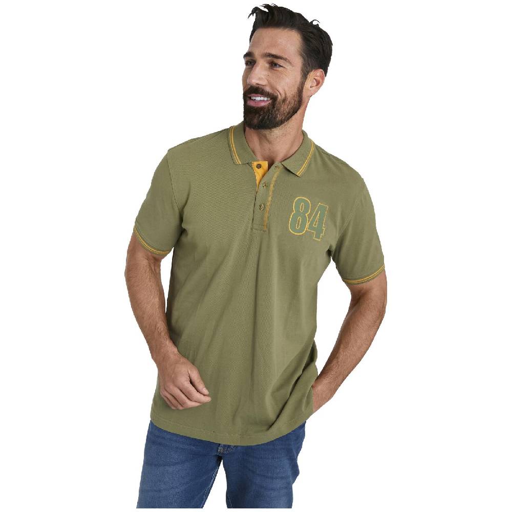 Jan Vanderstorm Doppelpack Poloshirt BERAU Wollweiß Khaki