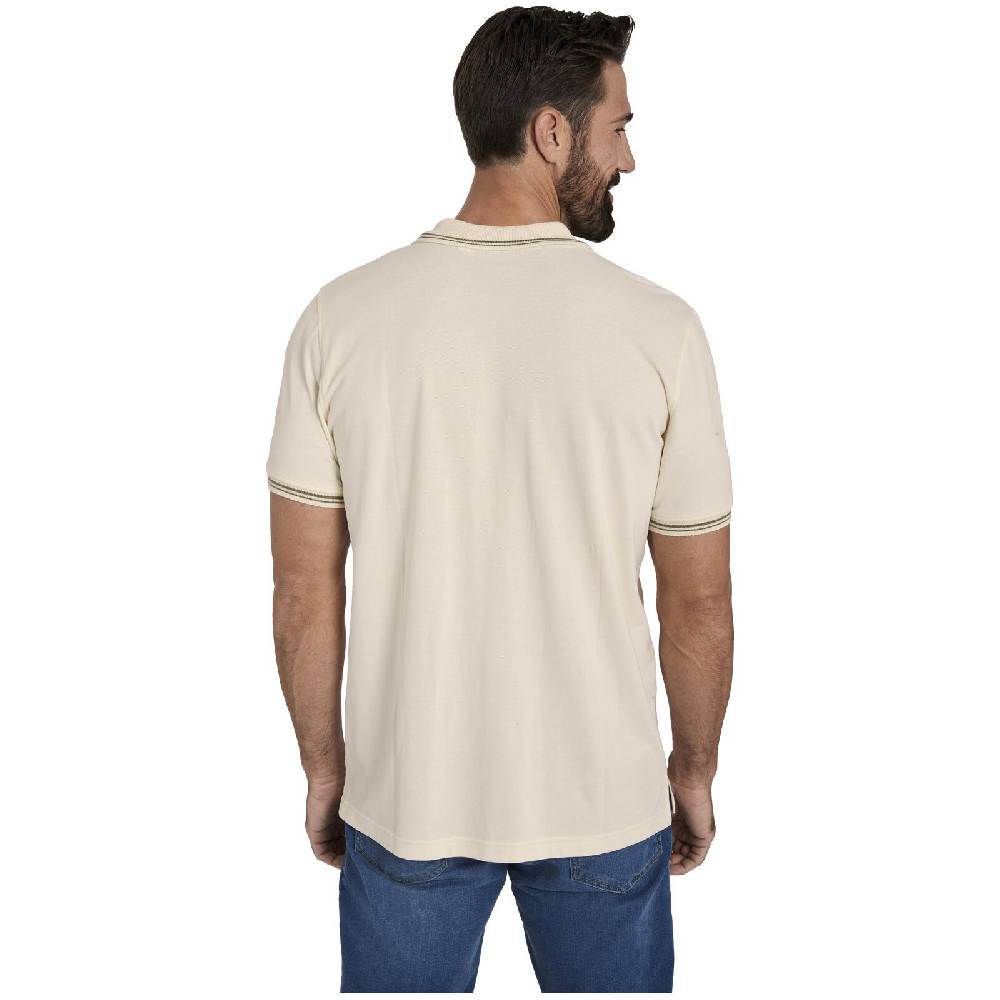 Jan Vanderstorm Doppelpack Poloshirt BERAU Wollweiß Khaki