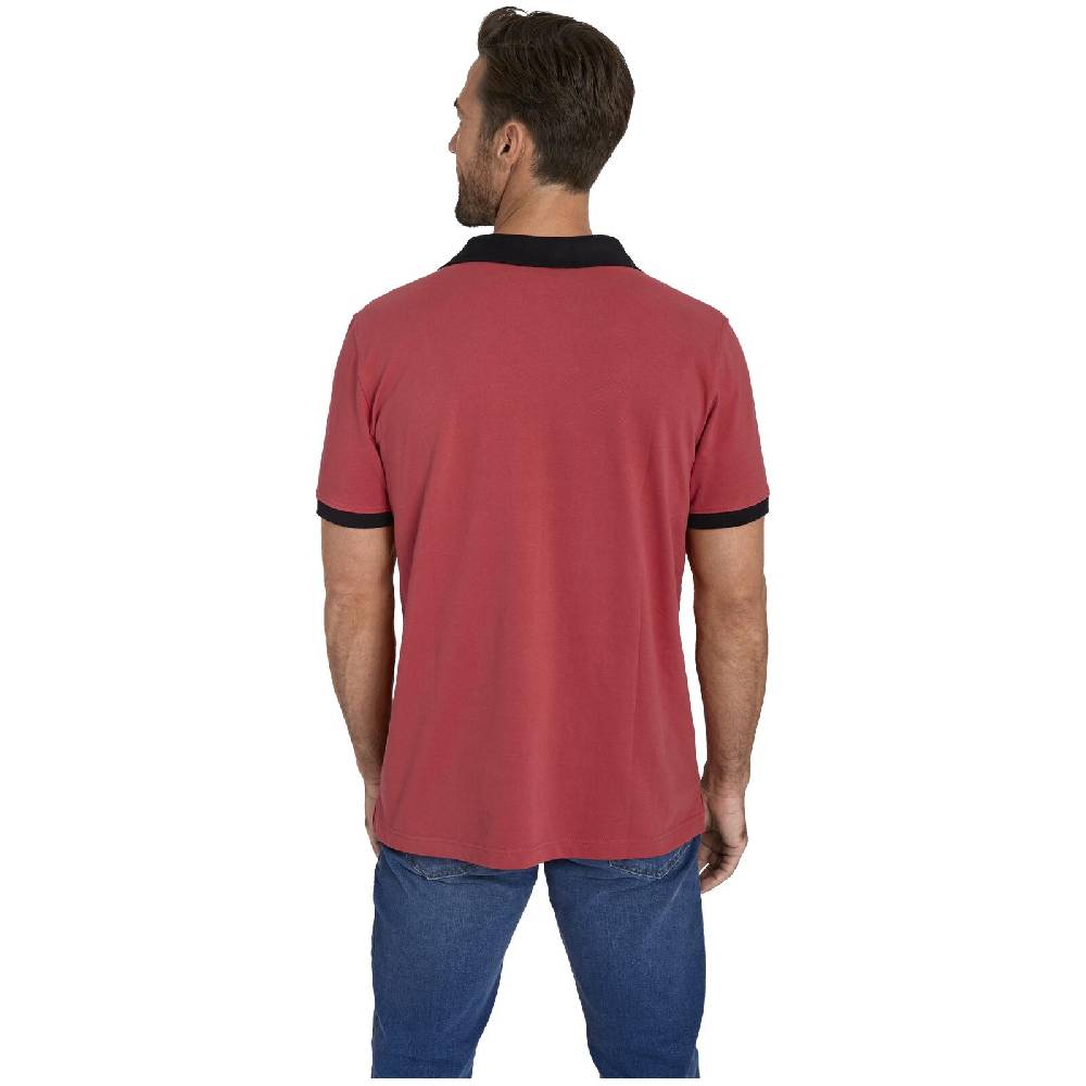 Jan Vanderstorm Doppelpack Poloshirt ELJAR Beige Hellrot