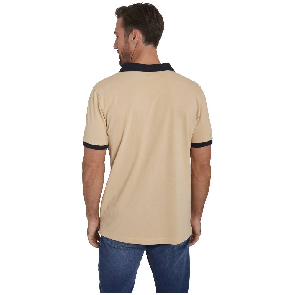 Jan Vanderstorm Doppelpack Poloshirt ELJAR Beige Hellrot