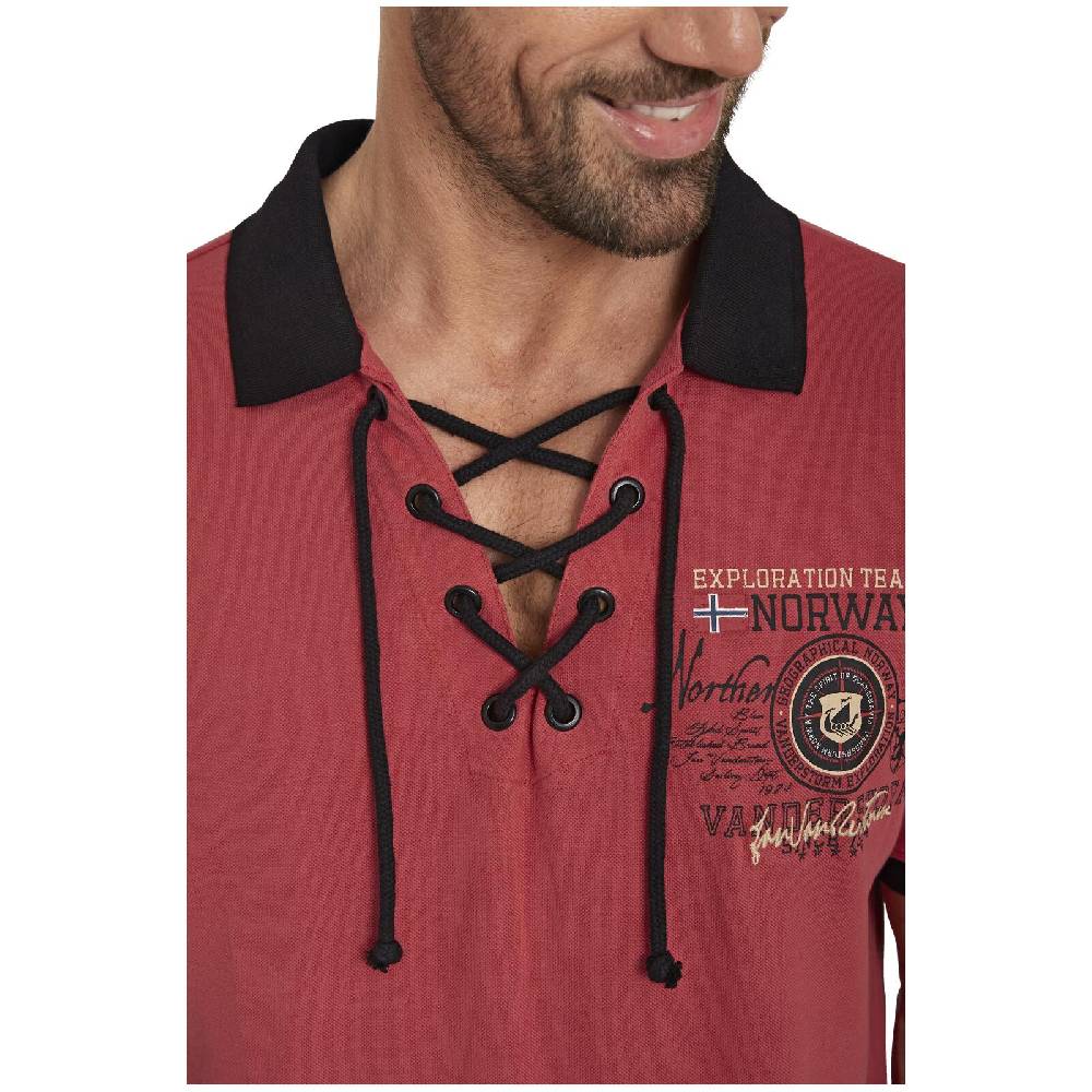 Jan Vanderstorm Doppelpack Poloshirt ELJAR Beige Hellrot